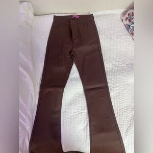 Luna Faux Leather Flare Jeans
Worn once